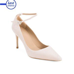 LK BENNETT Pink Made In Spain Suede Catelyn Closed Court Heels